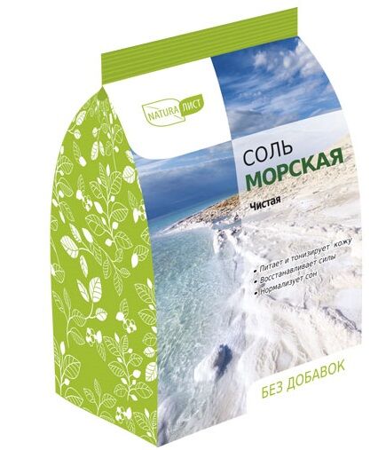 НАТУРАЛИСТ Соль для ванн "Морская" 500 г