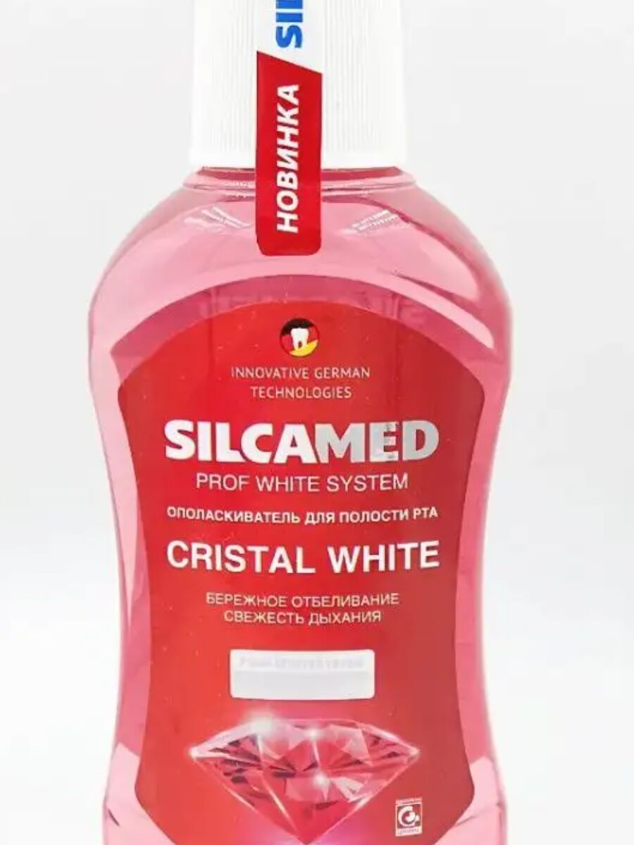Ополаскиватель для полости рта SILCAMED CRISTAL WHITE 300мл