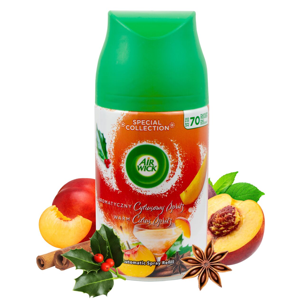 Освежитель воздуха Airwick Персик и Корица (citrus) 250 мл