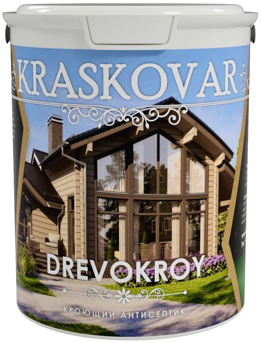 Антисептик кроющий Kraskovar Drevokroy  0,9 л база А