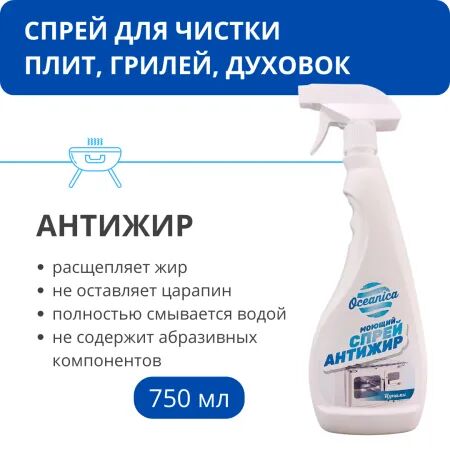 Моющее средство Спрей "Антижир Цунами", 750 мл, с триггером, РБ арт. ОС-Ж 750 тр;