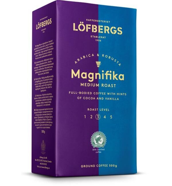 Кофе молотый LOFBERGS Magnifika 500г.