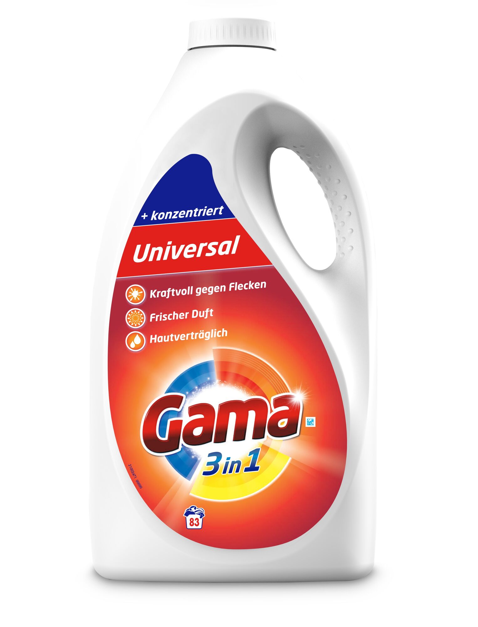 Гель для стирки GAMA 3,735 л универсальный 83 стирки