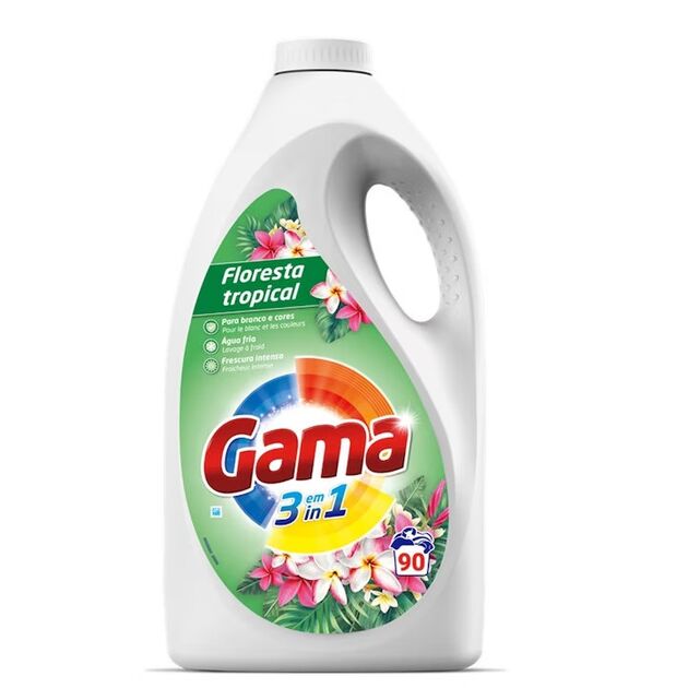 Гель для стирки GAMA 3 в 1 Floresta Tropical 4,05 л.