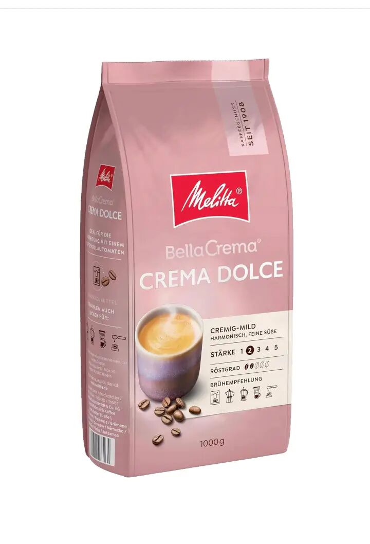 Кофе в зернах Melitta Bella Crema Crema Dolce 1000г.