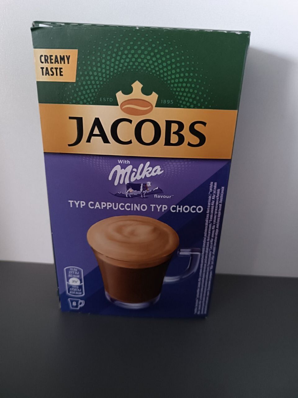Сухой растворимый напиток Cappuccino Typ Jacobc Milka Choco  8*15,8 г