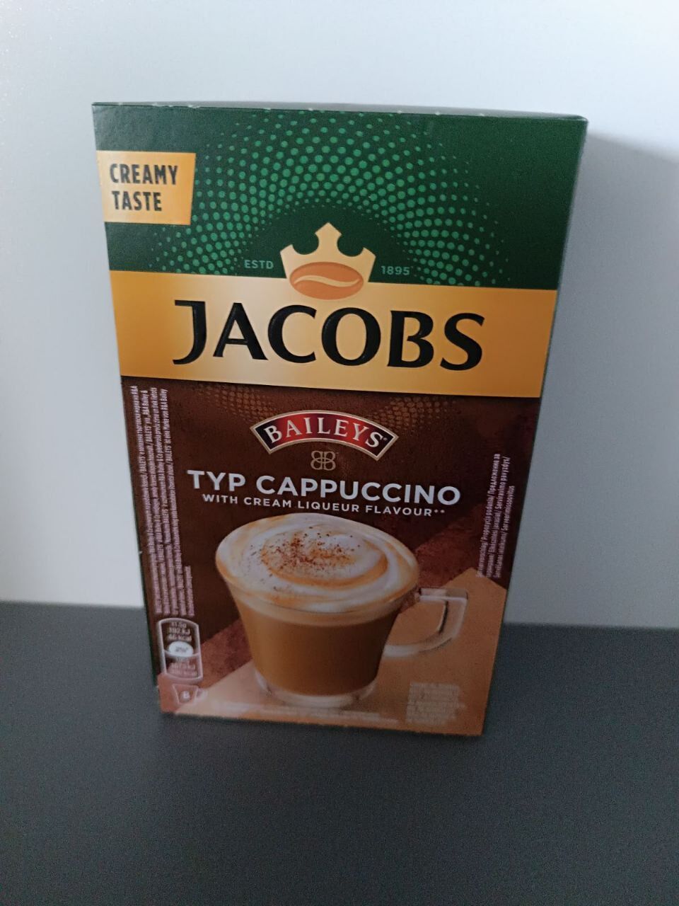 Сухой растворимый напиток Cappuccino Jacobc Baileys 8*11,5 г