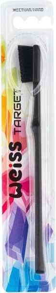 Зубная щетка Weiss TARGET Жёсткая Чёрная