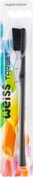 Зубная щетка Weiss TARGET Средняя Чёрная