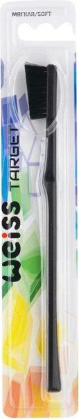 Зубная щетка Weiss TARGET Мягкая Чёрная