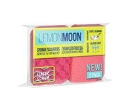 Арт L117 Lemon Moon Elastic Scrub Губка для посуды фигурная капля 110х68х30, 2 шт.