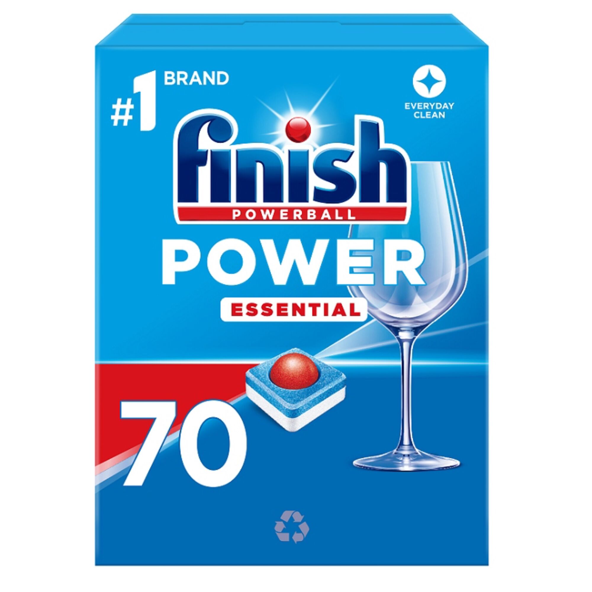 Таблетки в посудомоечную машину Finish Powerball Power Essential (70 таблеток)