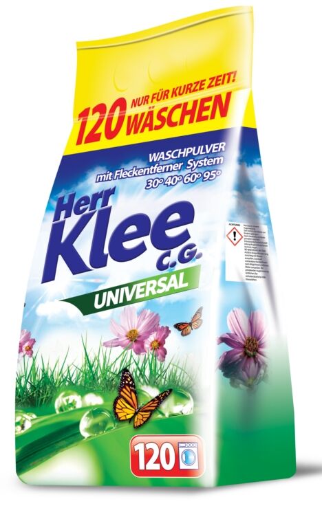 Универсальный стиральный порошок Herr Klee Universal 10 кг полиэтиленовый пакет