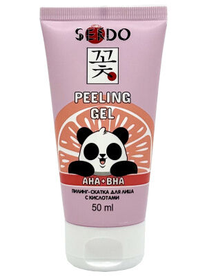 Пилинг-скатка для лица с кислотами AHA+BHA Complex Face Peeling Gel «SENDO»