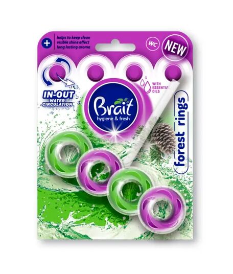 BRAIT Туалетный блок Brait Hygiene&Fresh forest rings 40г