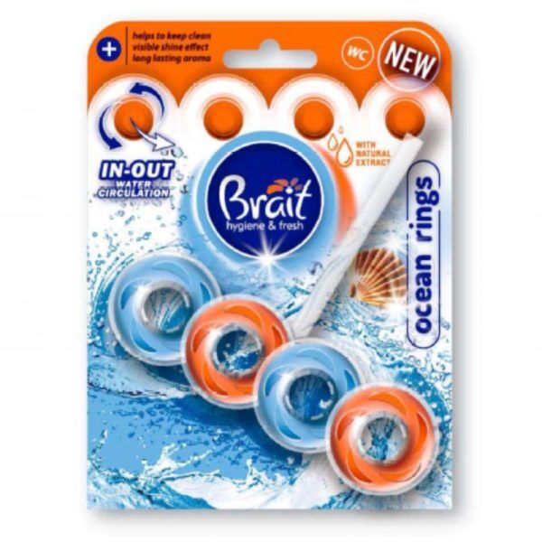 BRAIT Туалетный блок Brait Hygiene&Fresh ocean rings 40г