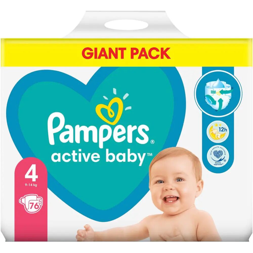 PAMPERS детские подгузники GIANT MAXI 4 A76 9-14кг
