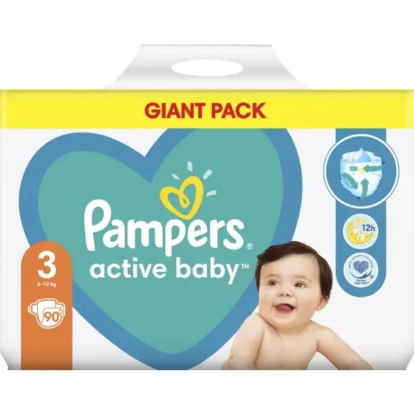 PAMPERS детские подгузники GIANT MIDI 3 A90 6-10кг