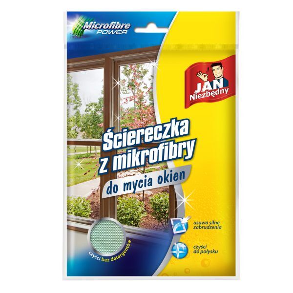 JAN Тряпка из микрофибры для окон 1шт