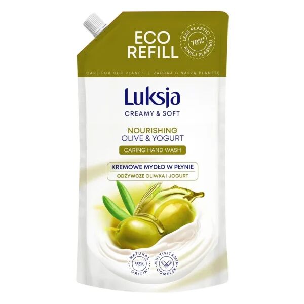 LUKSJA Жидкое мыло OLIVE & YOGURT 400мл запаска