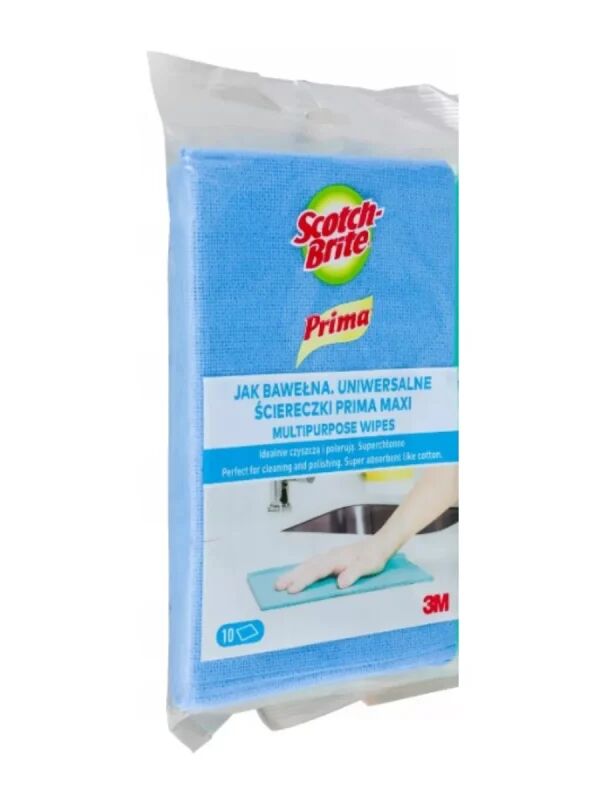 SCOTCH-BRITE Тряпка-салфетка универсальная хлопок 10шт