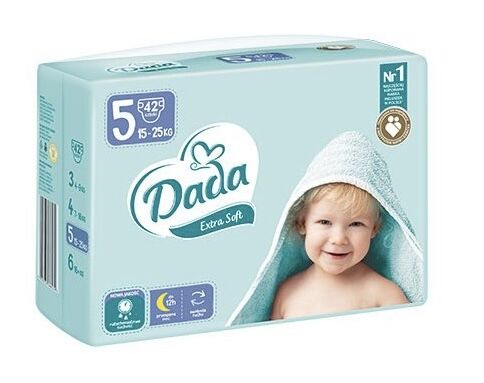 DADA детские подгузники EXTRA SOFT 5 JUNIOR 42шт  15-25 кг