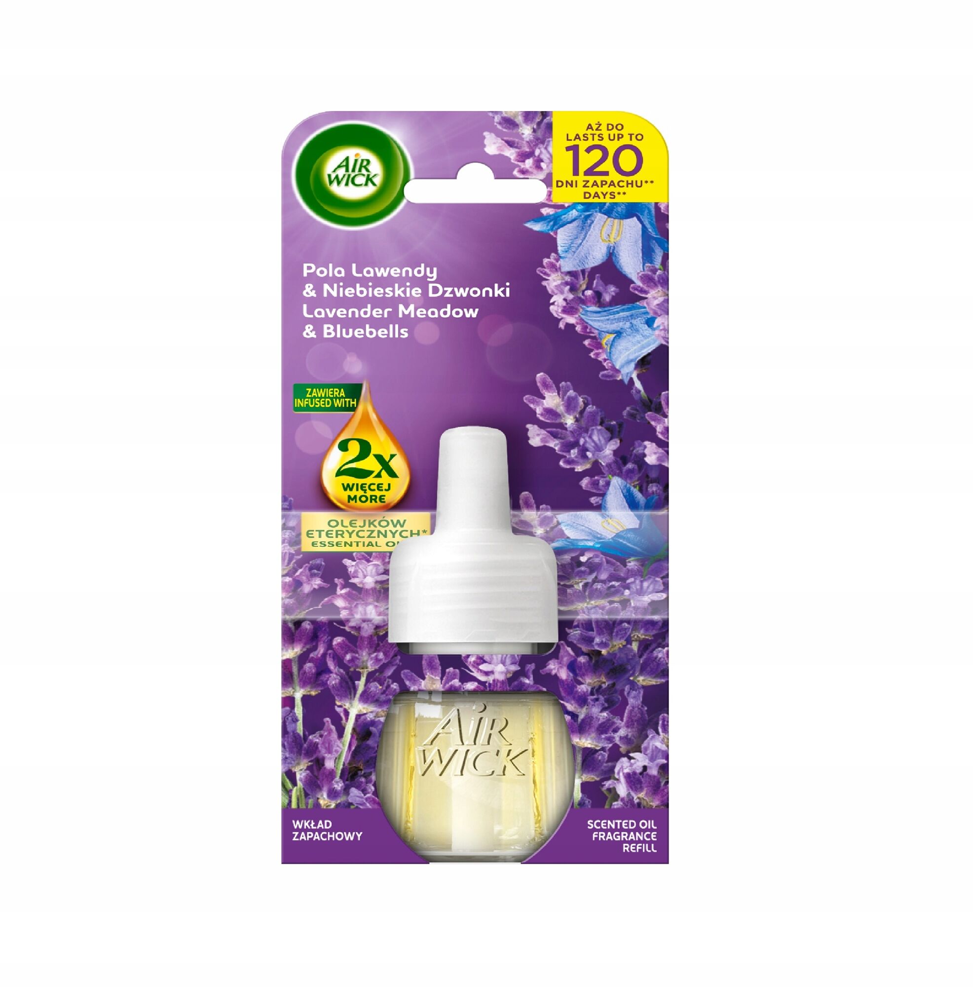 Сменный флакон освежителя воздуха в розетку AirWick Лаванда и Синие Колокольчики