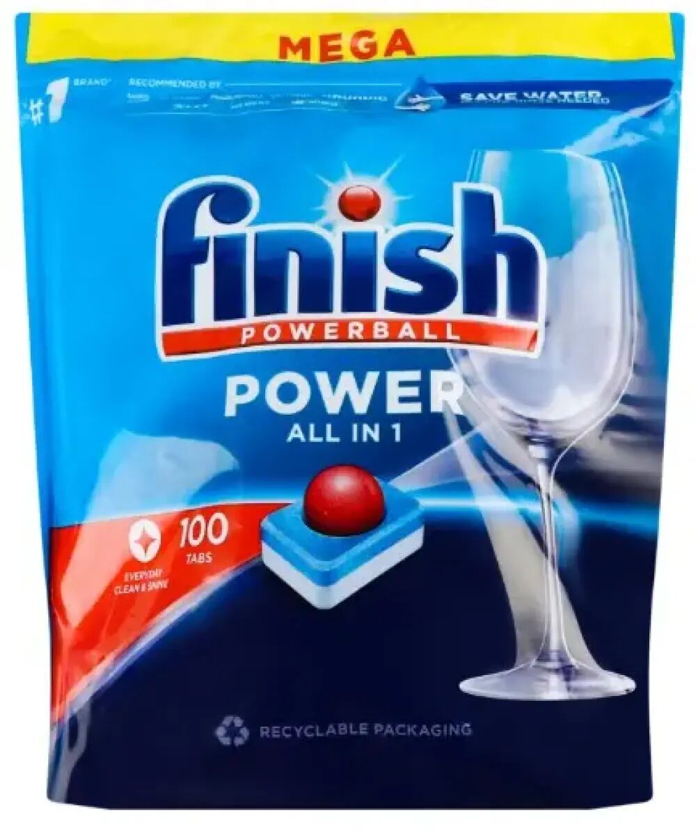 Finish Powerball/All in 1 Таблетки для посудомоечных машин 100шт