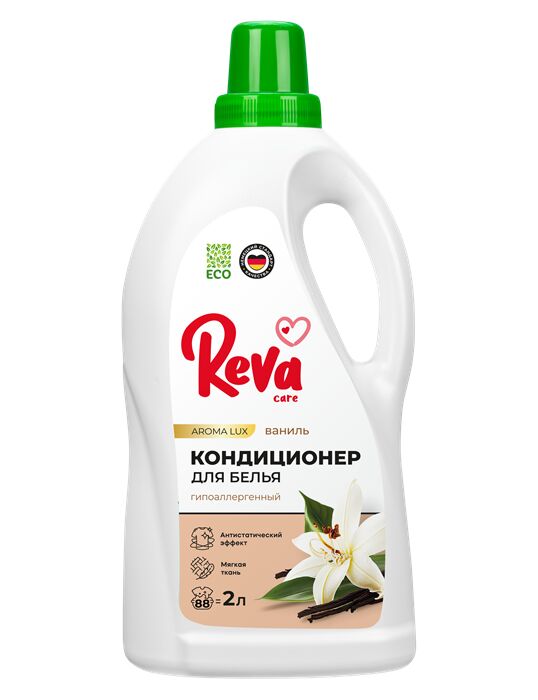 Кондиционер-ополаскиватель для белья Reva Care, AROMA LUX Ваниль, 2л