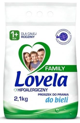 Lovela Family Порошок для стирки белого белья гипоаллергенный 2,1кг (28стирок)