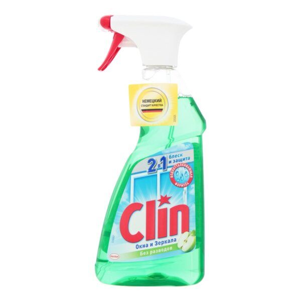 CLIN жидкое средство для мытья окон 500мл Яблоко
