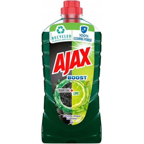Ajax универсальное моющее и чистящее средство Boost Charcoal+Lime 1л