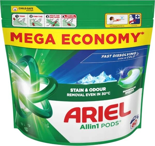 Ariel капсулы для стирки Горный родник 60шт