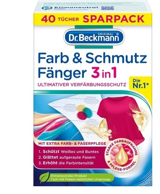 Dr. Beckmann Ловушки для цвета и грязи (салфетки) 40шт