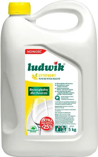 Ludwik средство для мытья посуды Лимон 5л