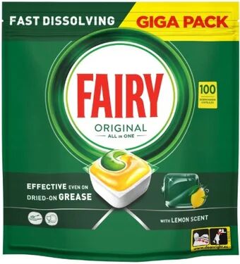FAIRY ALL IN ONE LEMON таблетки для посудомоечных машин 90шт