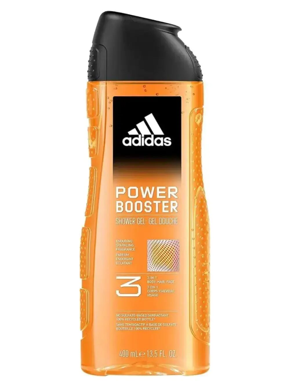 ADIDAS Гель для душа 400мл POWER BOOSTER мужской