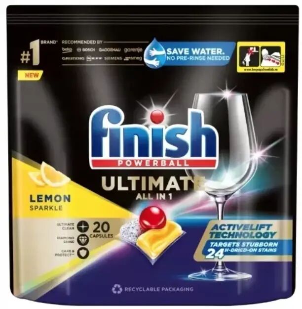 Finish Powerball/All in 1 Power ULTIMATE lemon Таб-ки д/посудом. машин 50шт