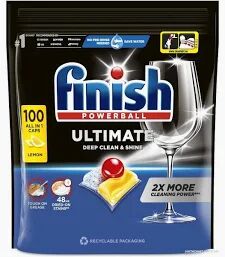 Finish Powerball/All in 1 Power ULTIMATE Таблетки для посудомоечных машин 100шт