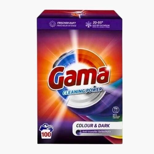 Порошок для стирки цв/темн.белья  GAMA  3 в 1 Color & Dark, 6 кг, 100 стирок
