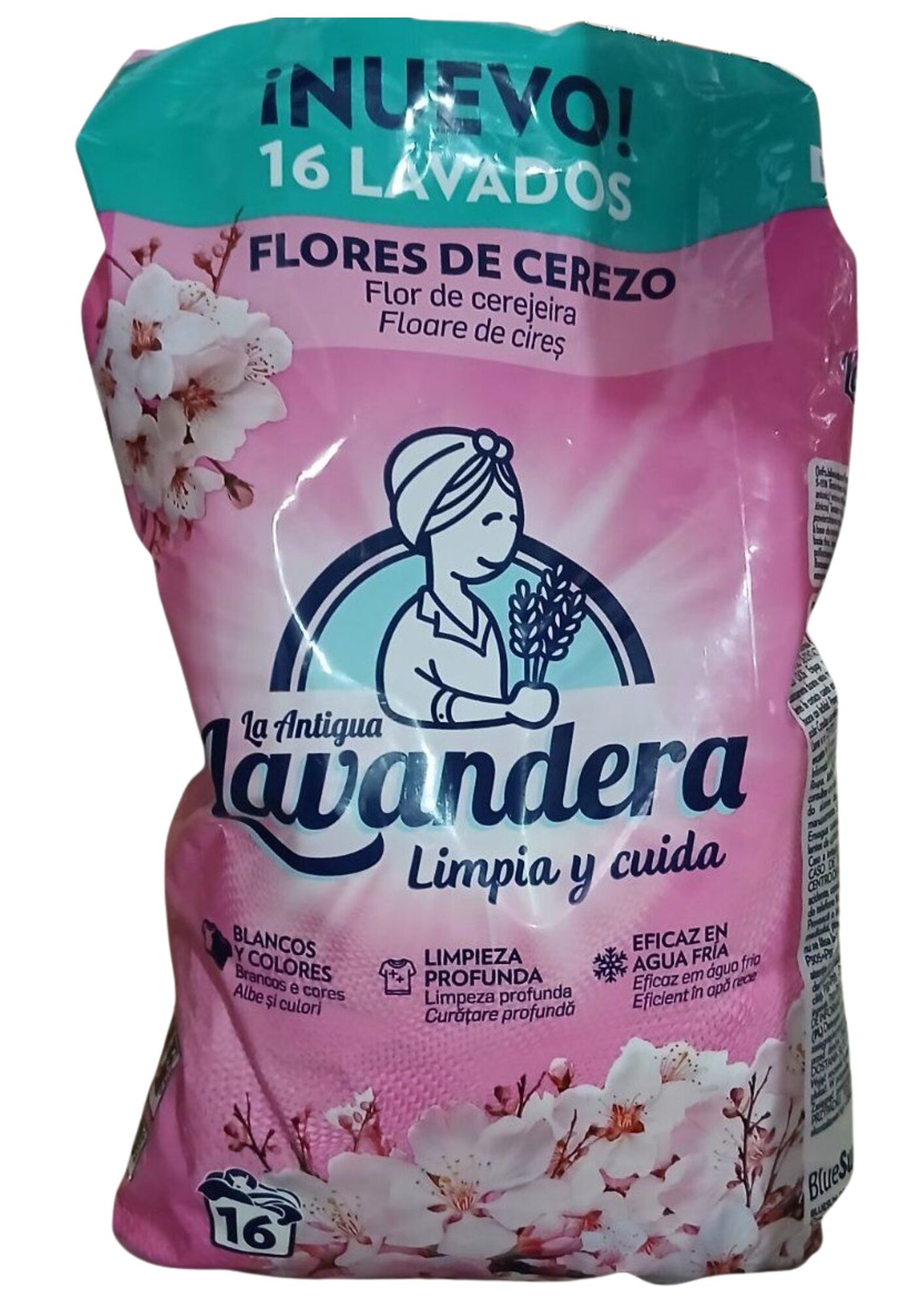 Порошок стиральный унив. LA ANTIGUE LAVANDERA Цветы вишни, 0,88 кг  (розовый)
