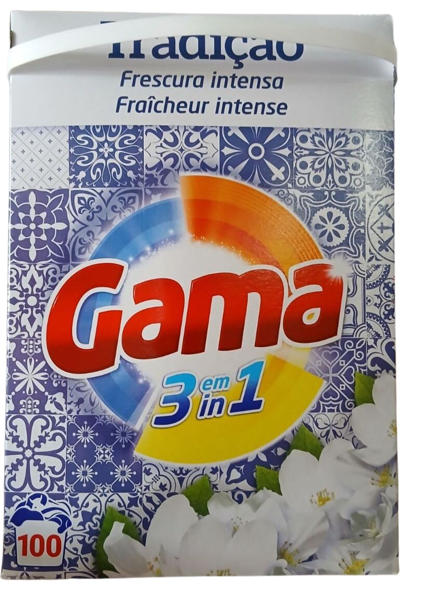 Порошок стиральный универсальный GAMA Traditional, картон, 5,5 кг, 100 стирок