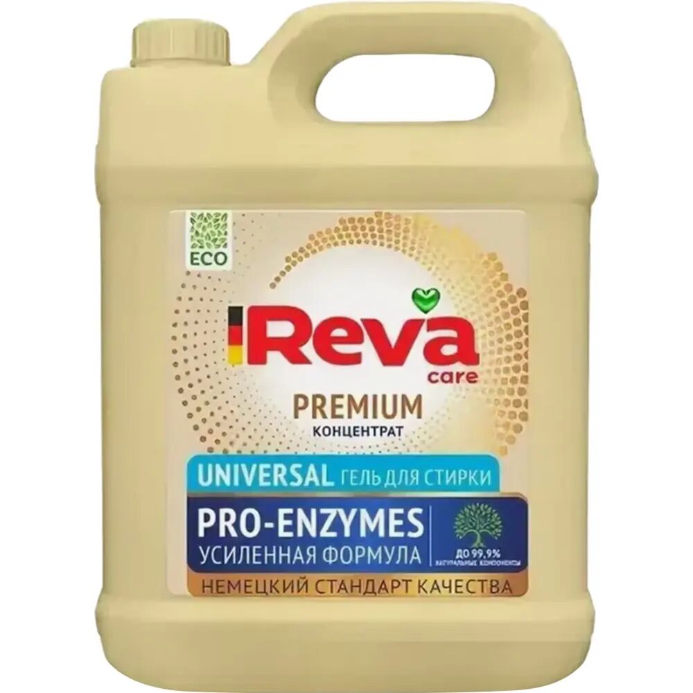 Гель для стирки REVA CARE PRO-ENZYMES от пятен, концентрат 5 л