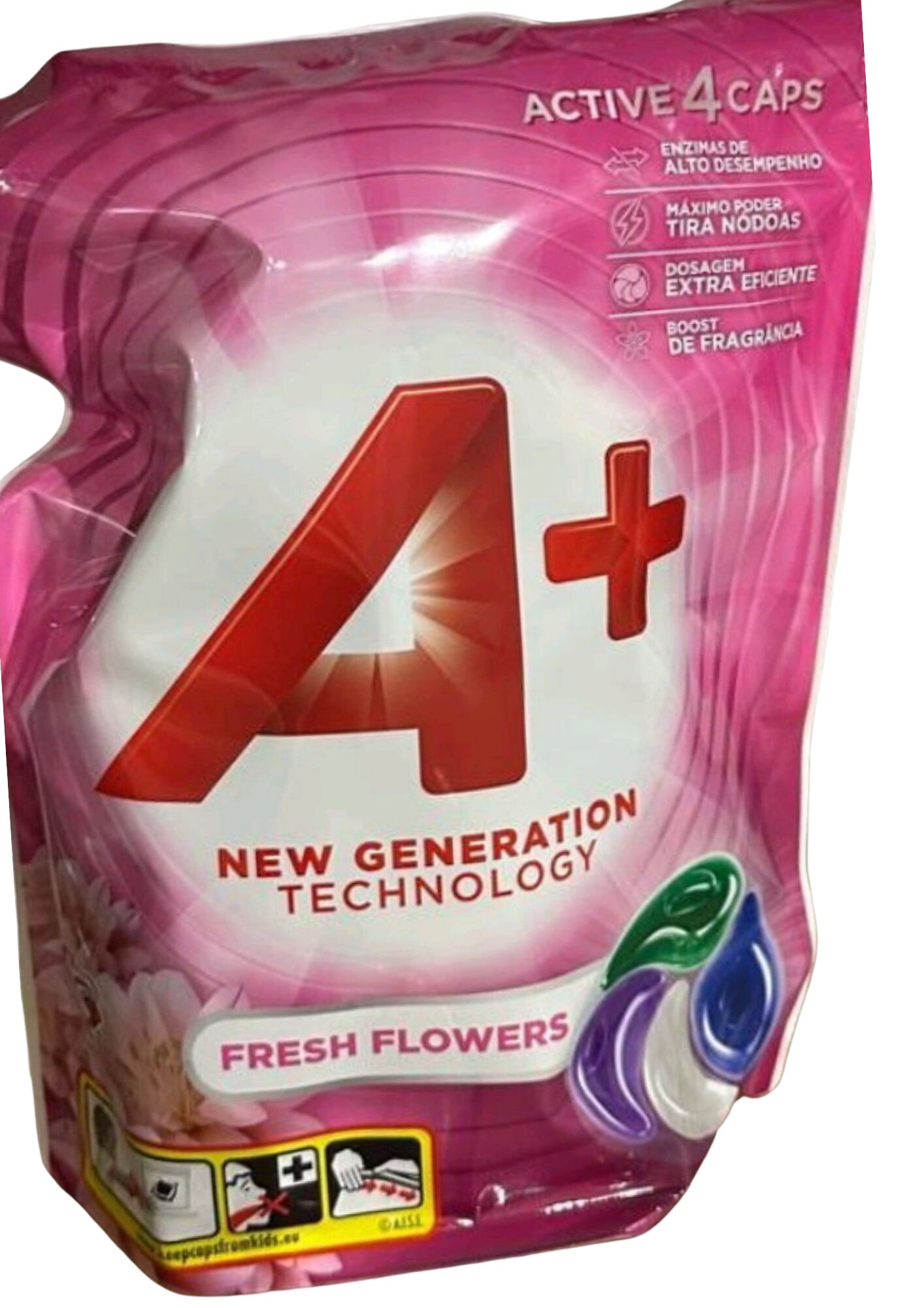 A+ Капсулы Fresh Flowers универсальные для стирки белья 56шт*22г, 8435495836155
